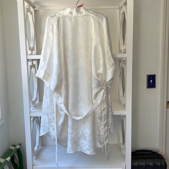 Vintage 1990’s Kathryn Silky Slip Negligee Lingerie Dress Chemise and Robe - Picture 2 of 8